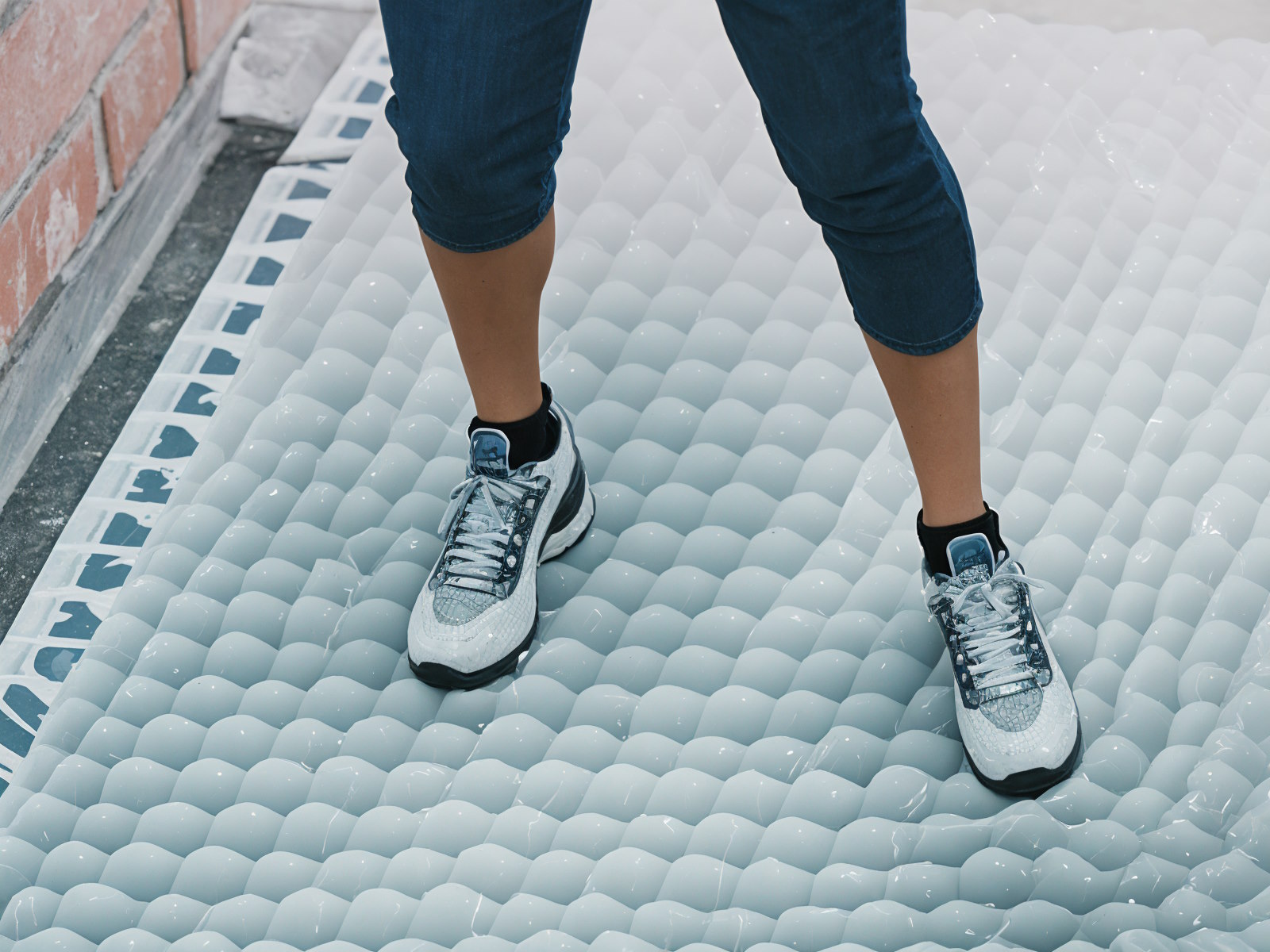 City Installs Bubble Wrap Sidewalks to Combat Pedestrian Phone Drops